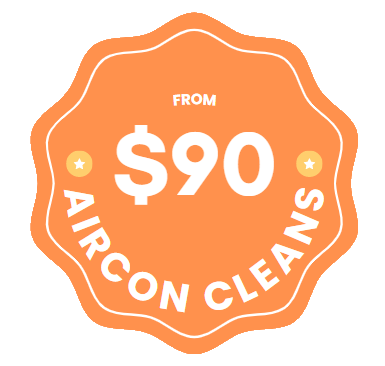 $90 off aircon cleaning badge